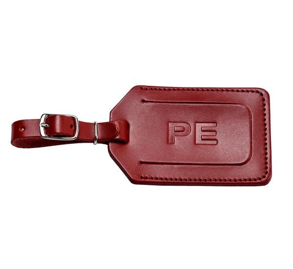 Pack Easy address holder smooth leather red