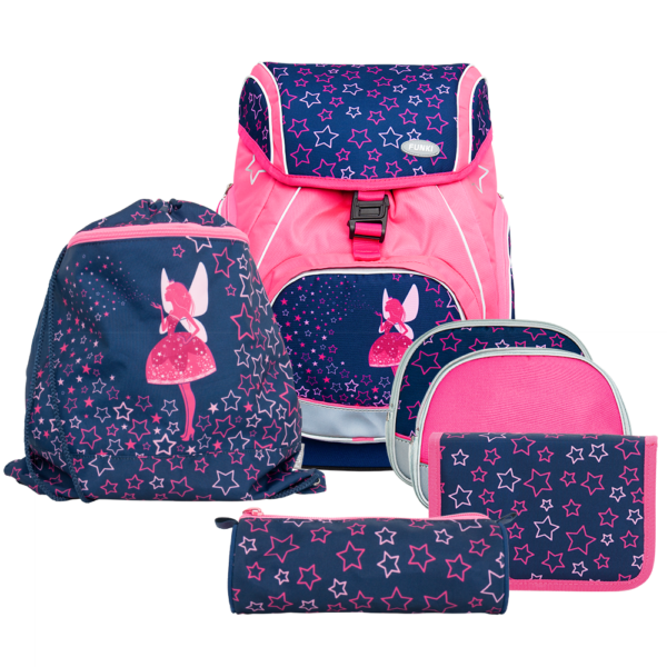 Funki Schulthek Flexy-Bag Pink Fairy Neon Edition