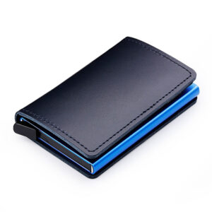 RFID Leder Slim Wallet Kreditkartenetui