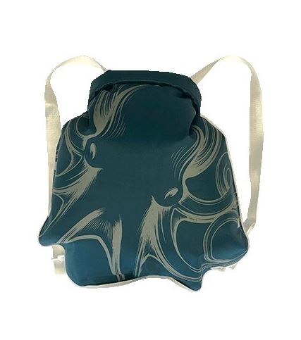 Schwimmrucksack Dry-Bag Oktopus blau
