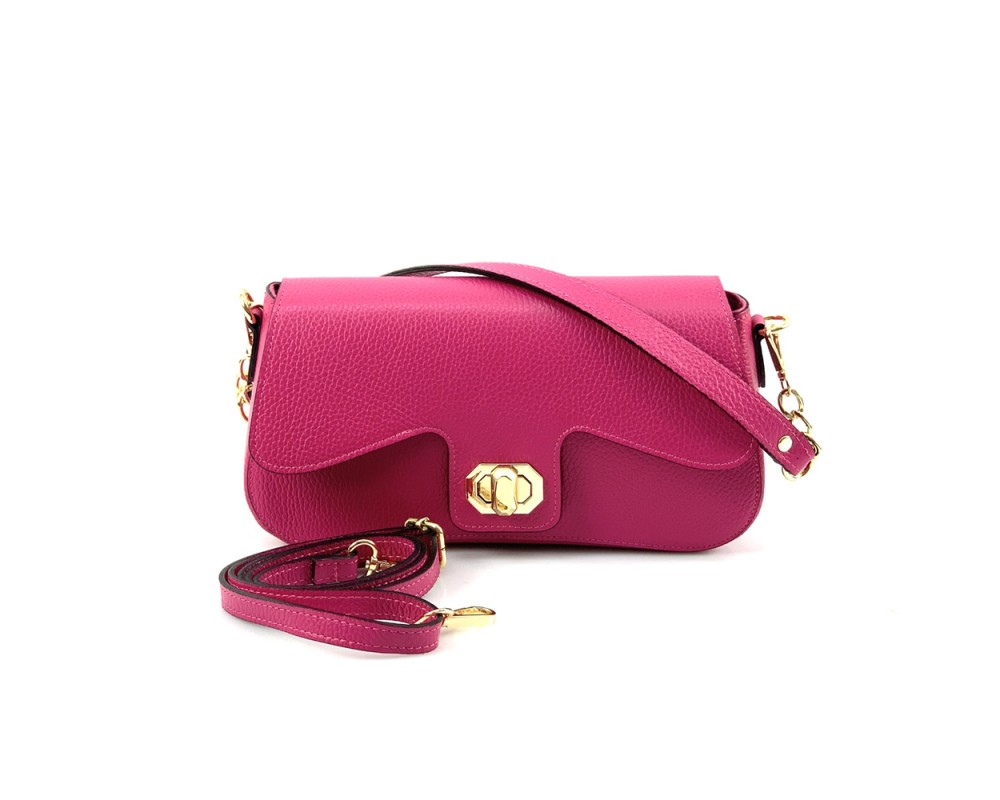 Mini-Tasche Leder-Handtasche Fatima pink